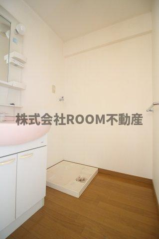 サンライズ金田の洗面所|脱衣スペースもあります