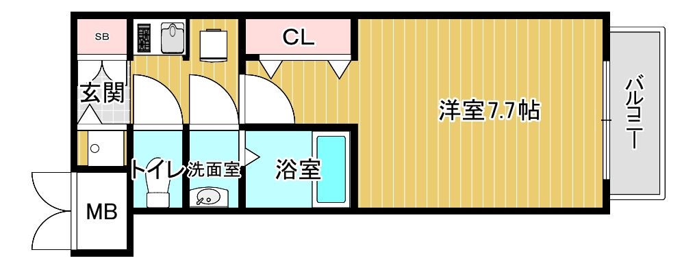 サムティ夕凪LUKSUSの間取り