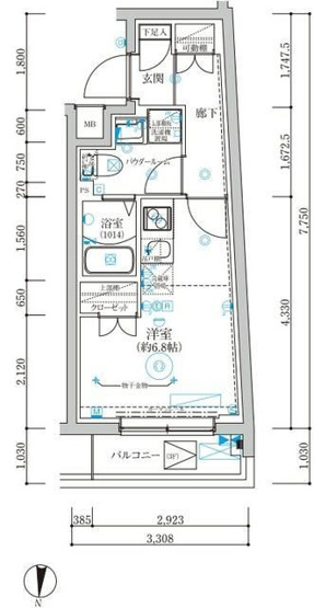 【間取り】 | YIELD BS東京 NORTH
