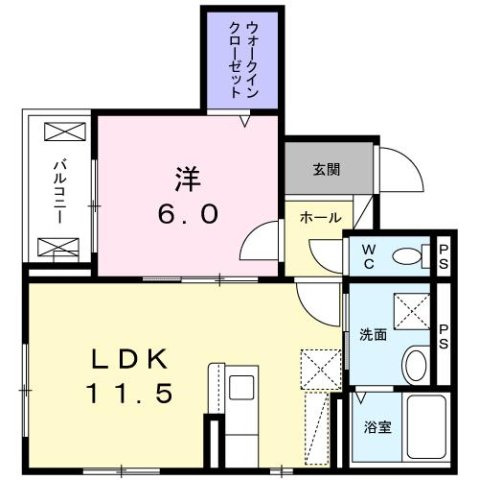 サンリシェル　八幡山の間取り