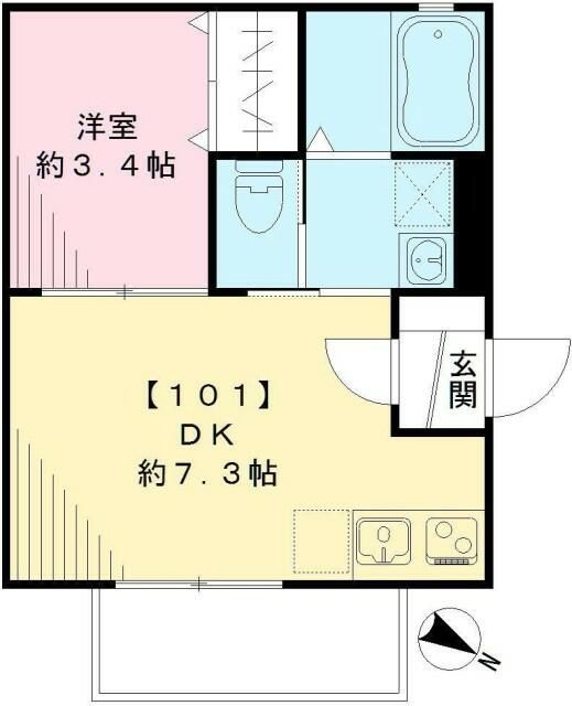 Ｍメゾン上野桜木の間取り