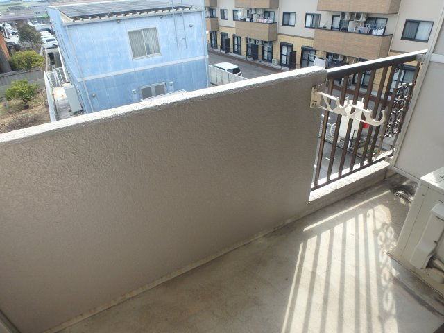 ＳＫマンションのバルコニー|岡山市北区今　SKマンション　1K　バルコニー