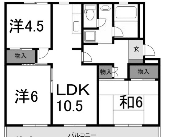 松茂マンション　の間取り