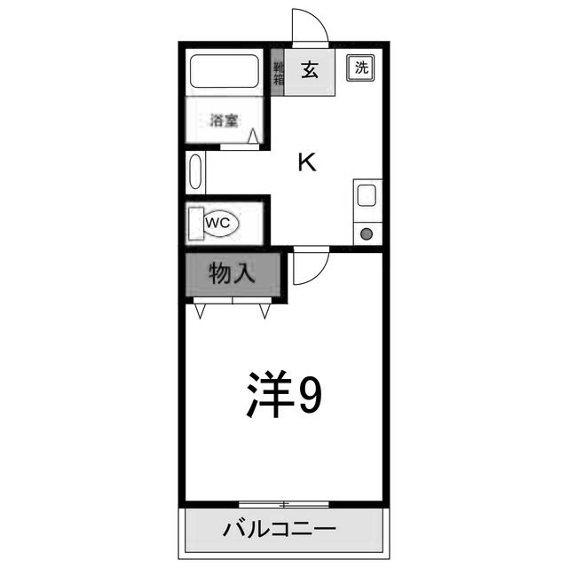 第36愛日ハイツＡの間取り
