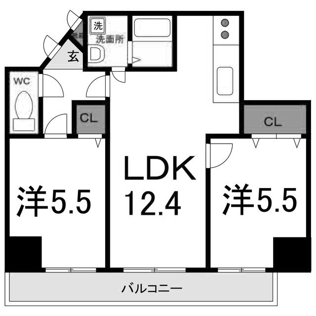 ガーデンヒルズ松茂の間取り