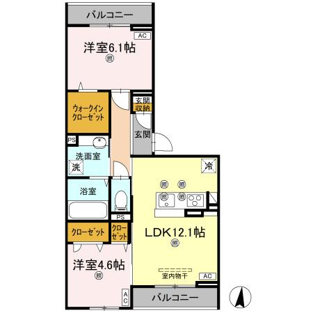 アズールスカイの間取り