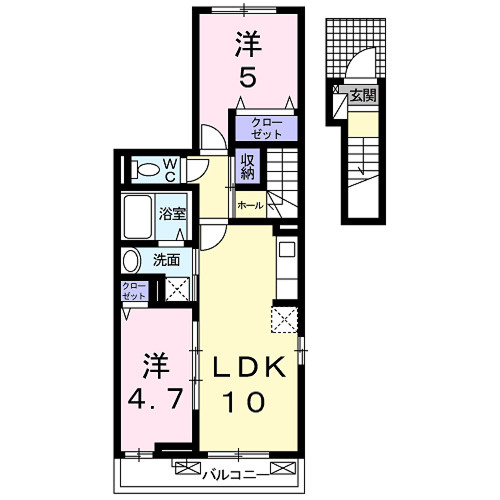 アルドーレ　ブランの間取り