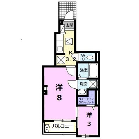 リアーレⅡの間取り