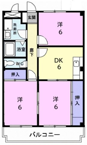 Ｅａｓｔ　Ｈｉｌｌの間取り
