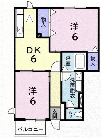 ハイツウイステリアⅠの間取り