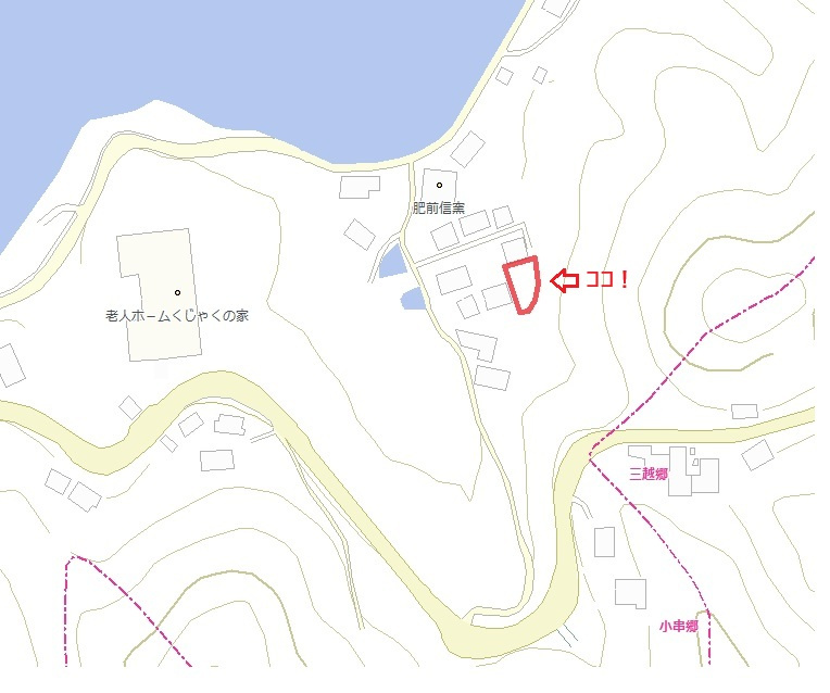 川棚町小串郷土地（471番地2）の地図