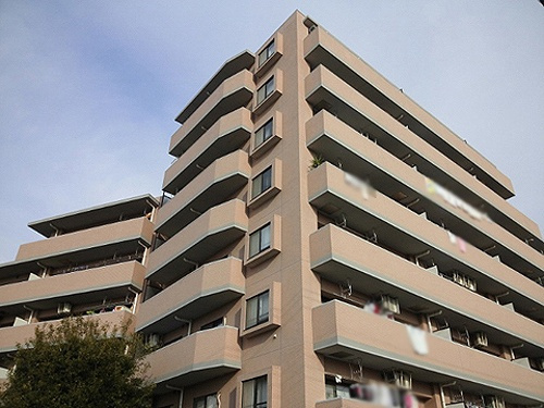 ライオンズガーデン府中本町の外観|建物外観　※2013年1月撮影