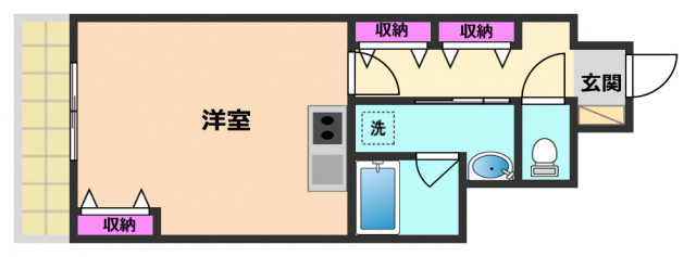 協同レジデンス摂津富田の間取り