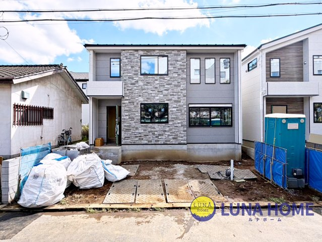 牛久市南1期　新築戸建　2号棟の外観|2026年11月完成予定☆建築中もお近くのモデルハウスにて完成イメージの体験ができます♪