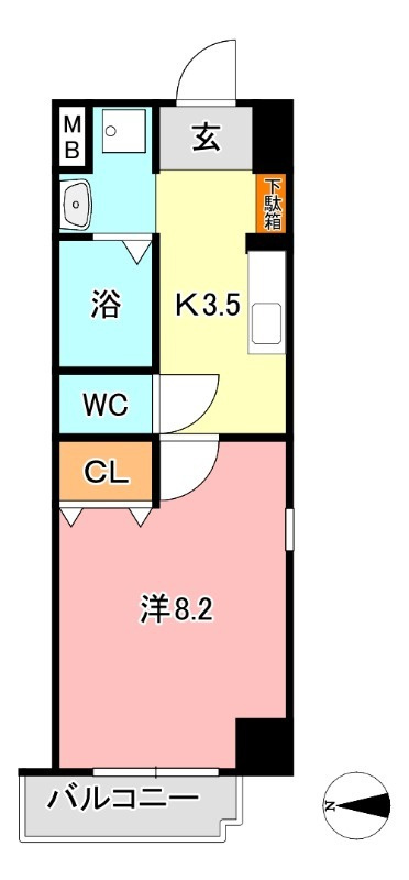 アルバ鹿田の間取り