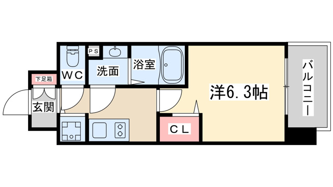 【間取り】 | プレサンス梅田東ディアロ
