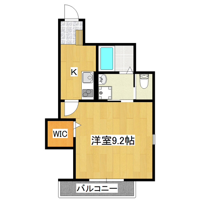 ＴＡＲＯコーポの間取り|広めの居室がＧＯＯＤ！！