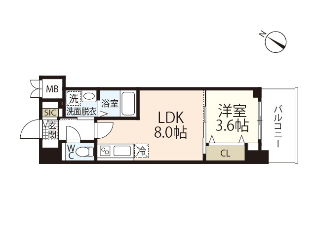 S-RESIDENCE広島駅enableの間取り|間取り