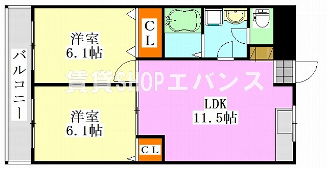 【間取り】 | コーモド飯山満