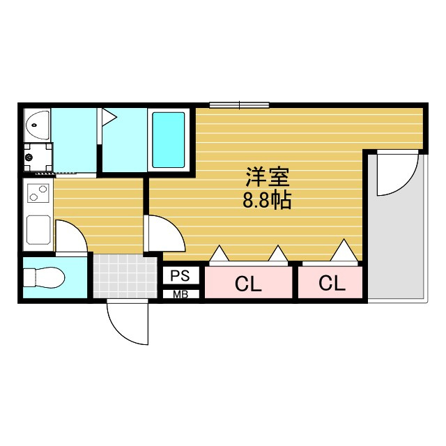 フジパレス豊里中央公園Ⅲ番館の間取り