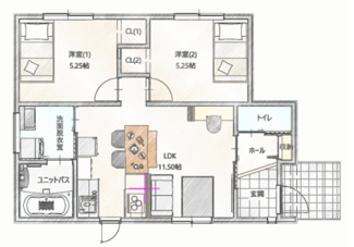 【間取り】 | 熊本県上天草市大矢野町中