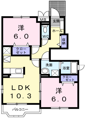 【間取り】 | グランボナールⅢ