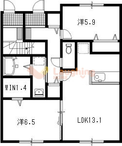 ルーチェ善導寺Aの間取り