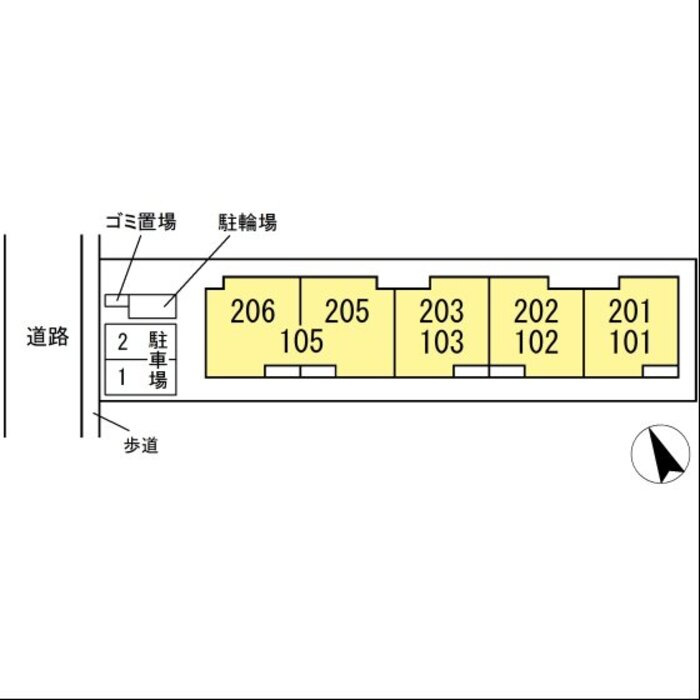 フォルトゥーナ北葉の区画図|配置図