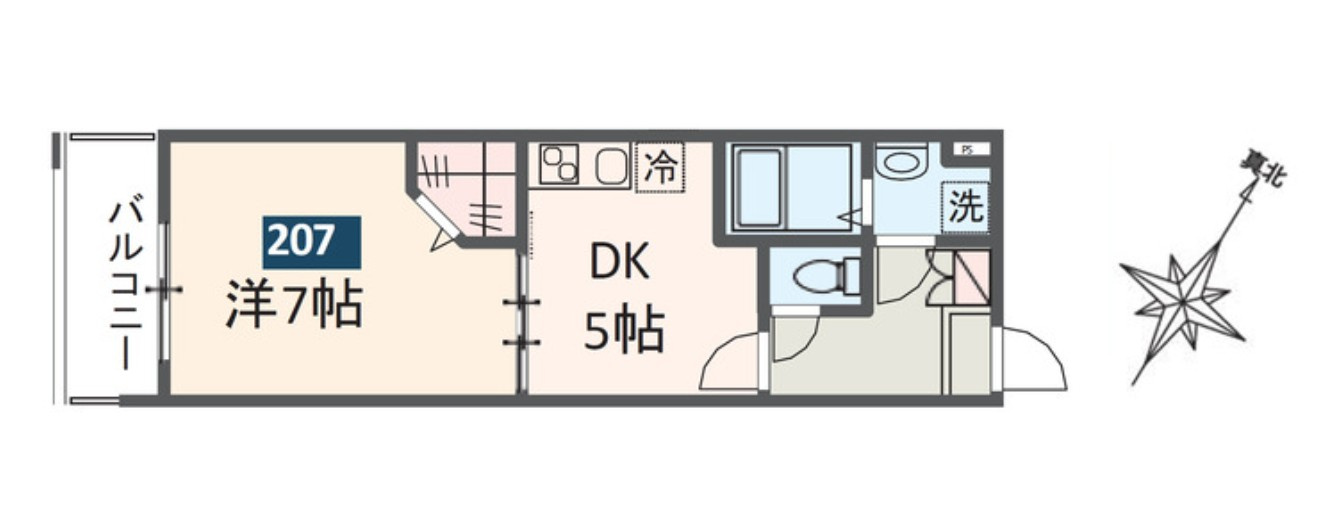MELDIA京成大和田Ⅱの間取り