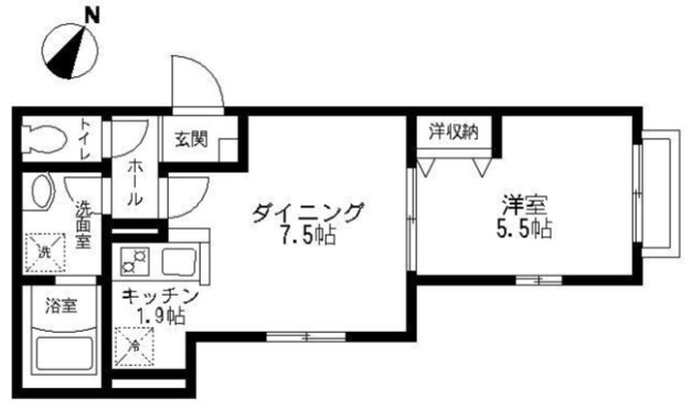 ディアコート（中央）の間取り