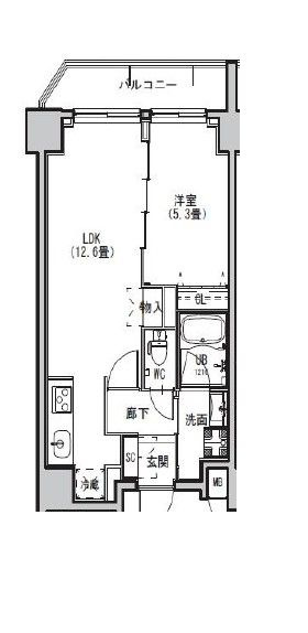 S-RESIDENCE両国avenueの間取り