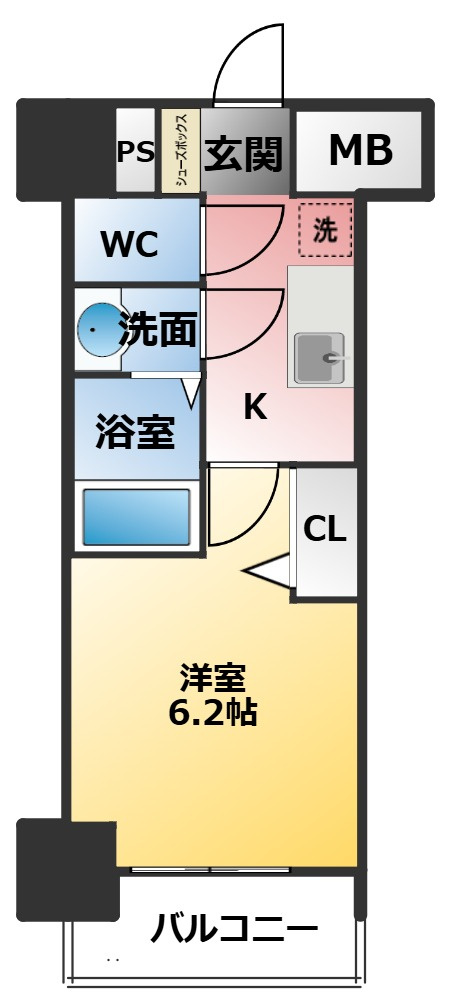 MAXIV東別院の間取り