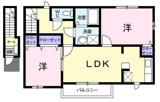 セゾン　ド　ブールＡの間取り