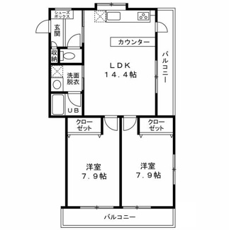 【間取り】 | パークサイドルナ | 間取りです。