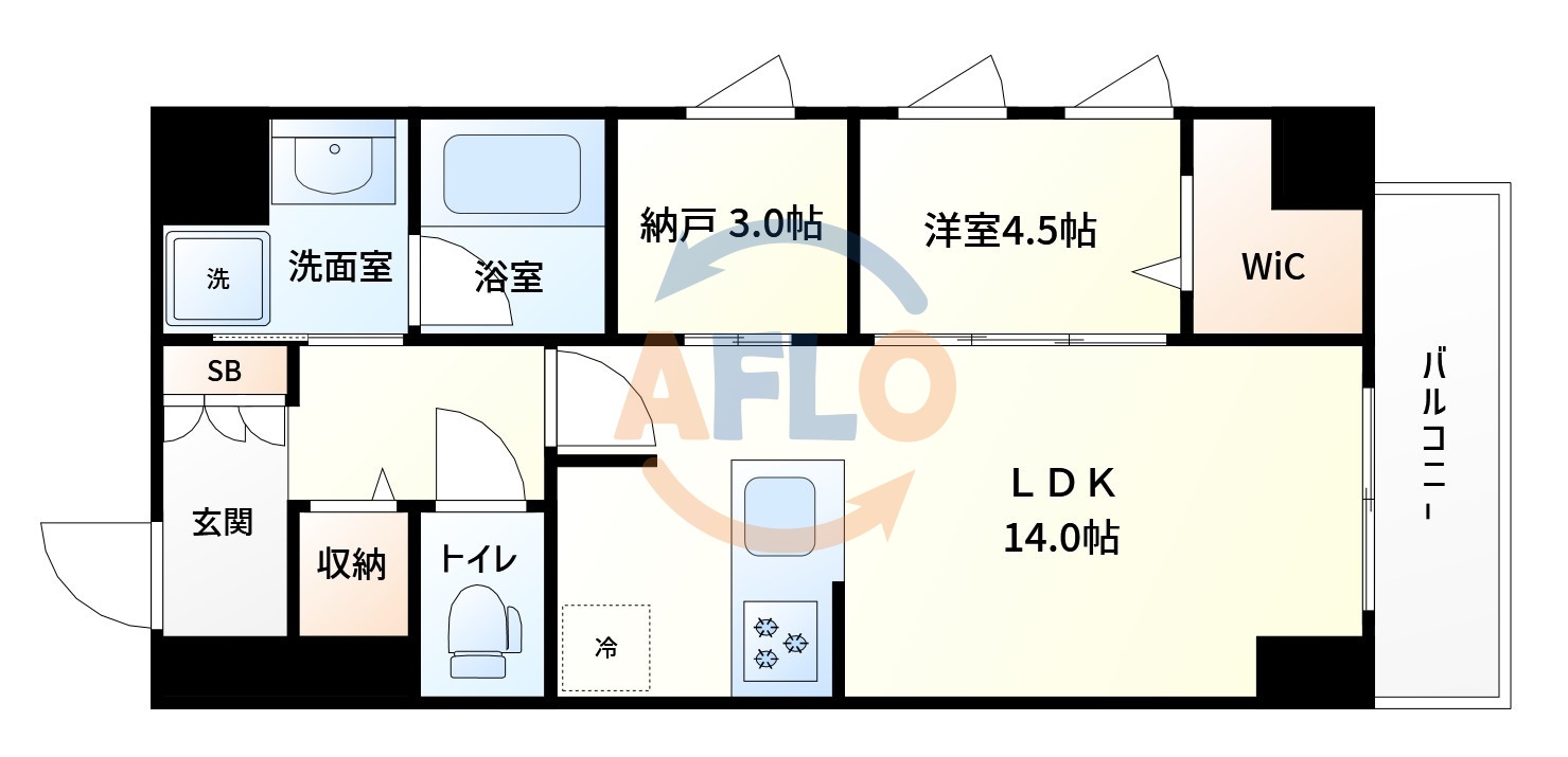 ロイヤルマックス福島　上福島小学校区の間取り|Royal Max　　間取り
