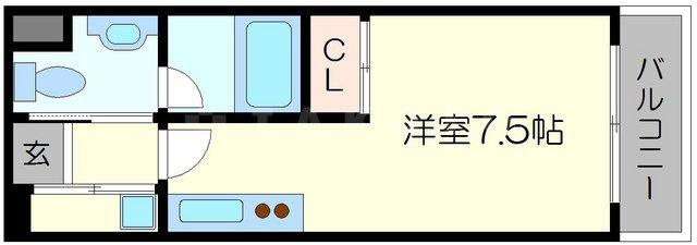 ドゥーエなんば南の間取り|ドゥーエなんば南　開放感ある間取り