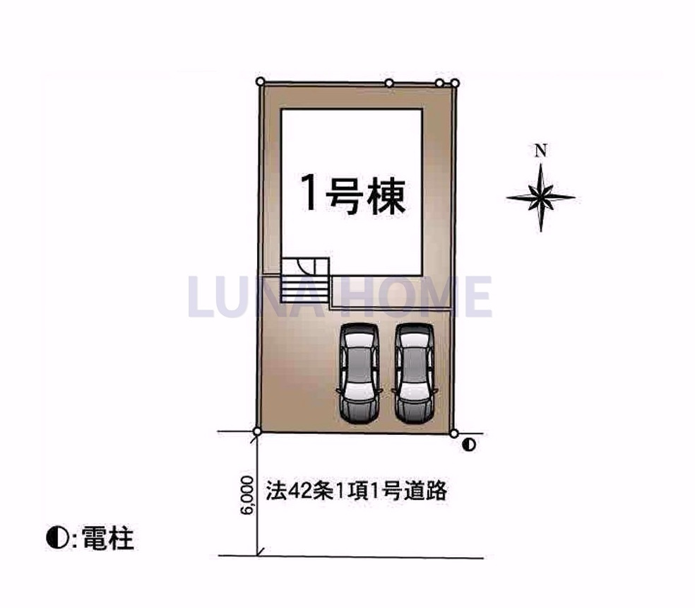 龍ケ崎市松ケ丘第7　新築戸建の区画図