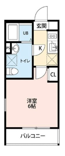 市川市八幡３丁目のアパートの間取り