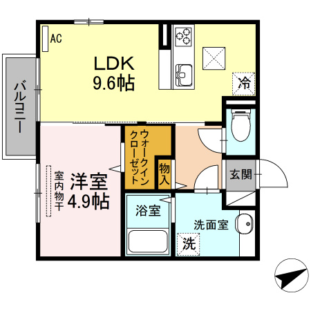 レセンテ安東の間取り|※同じ間取りの別部屋のお写真です※