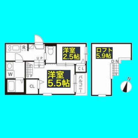 クオーレ名古屋の間取り