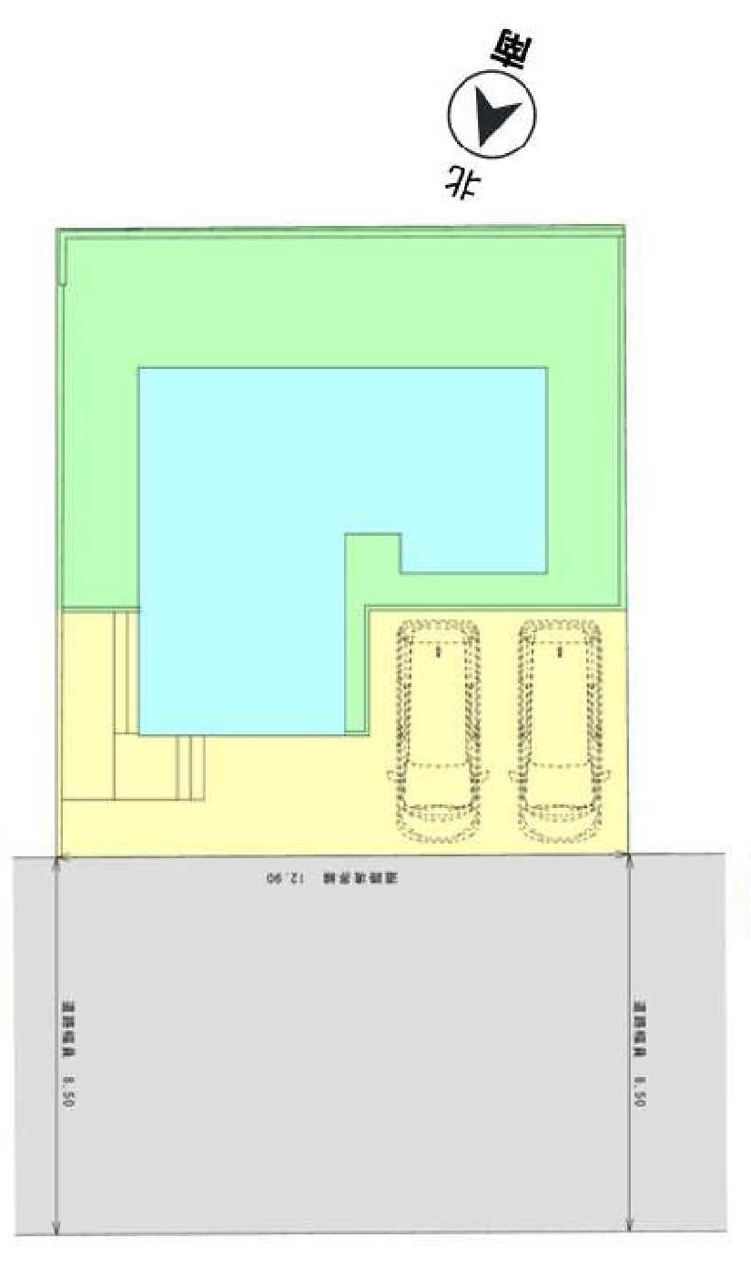 【横浜市旭区市沢町887-17新築戸建て】★仲介手数料無料★（左近山小学校・左近山中学校）の区画図