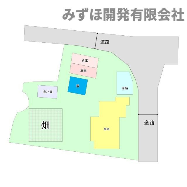 山形市大字柏倉22番の区画図