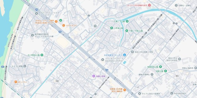 加古川市加古川町稲屋　第14期　新築一戸建ての地図