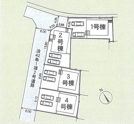 加古川市加古川町稲屋　第14期　新築一戸建ての区画図|全10区画
