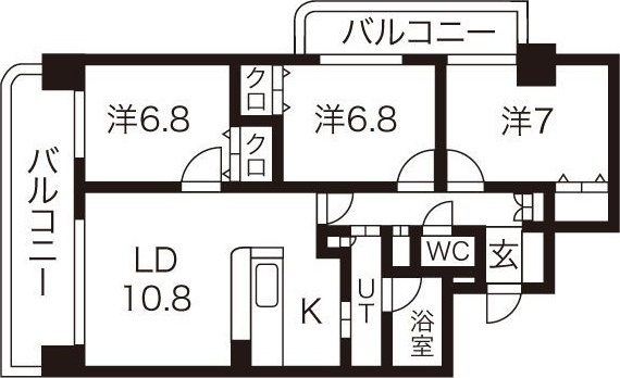 アビタシオンみなみの間取り