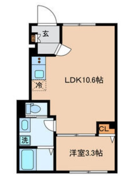 Cerulean Breezeの間取り|間取り　1LDK
