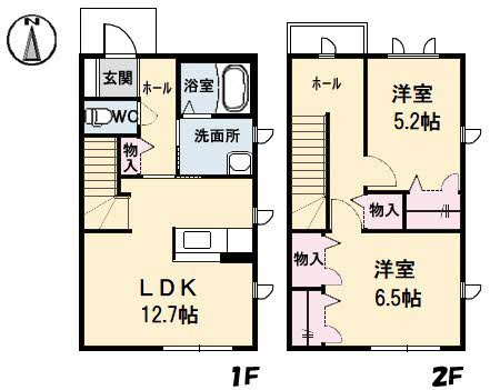 シャーメゾンクラヴィエ川内　Bの間取り