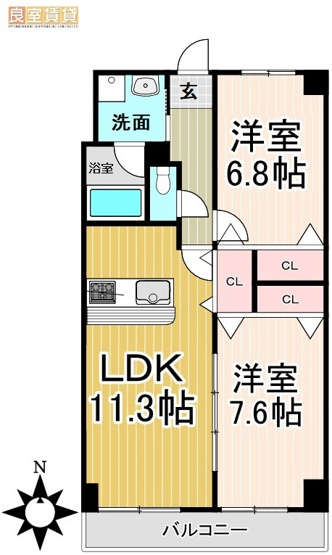 【間取り】 | ラ・トゥール代官町