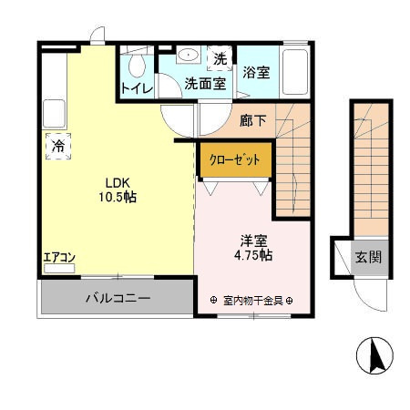 シャルマンフルール　Ⅰの間取り