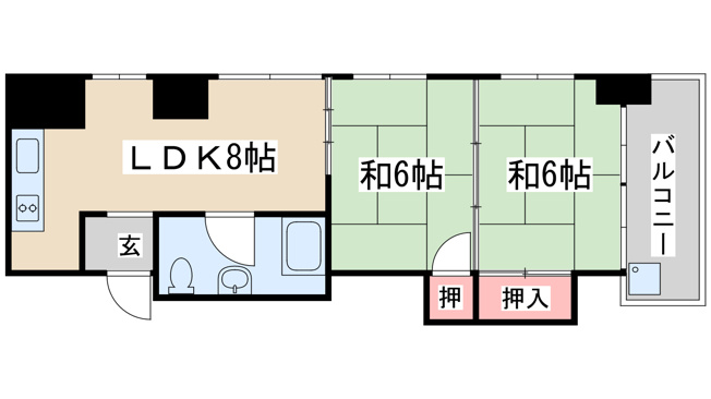 【間取り】 | 新大阪第２ダイヤモンドマンション